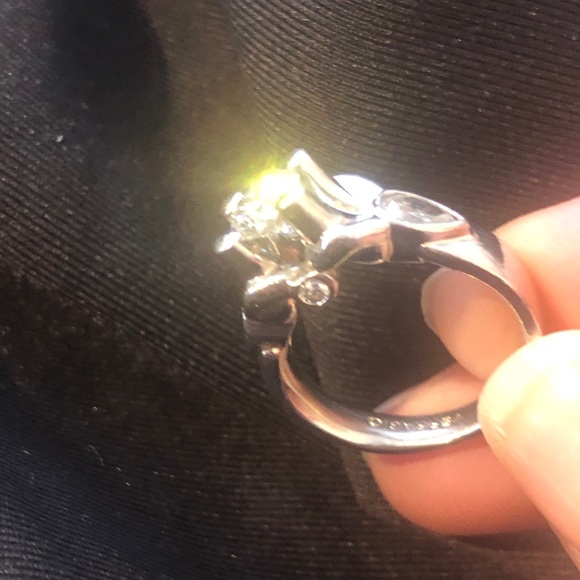 Verragio Platinum EGL cert Diamond Engagement Ring - Picture 3 of 16